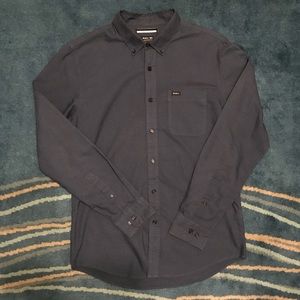 Dark blue long sleeve RVCA button down